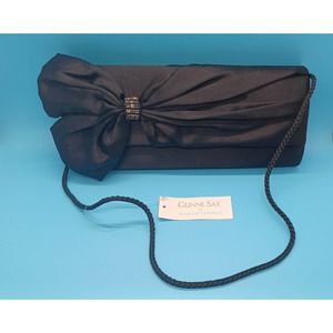 NEW Gunne Sax Black Purse Handbag Clutch Designed by Jessica McClintock